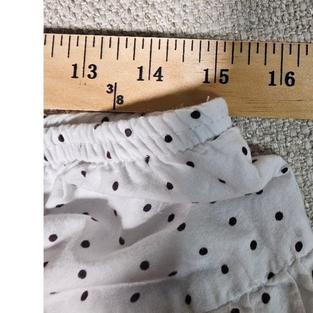 Joe Benbasset White Brown Floral Embroidered Lined Babydoll Skirt SM - Picture 8 of 11